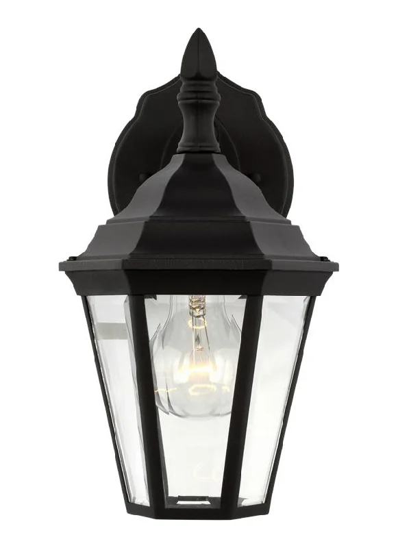 bohemian wall lamps with colorful glass for an eclectic hallwayBakersville Collection - Small One Light Outdoor Wall Lantern | Finish: Black - 88937-12 bohemian wall lamps with colorful glass for an eclectic hallwayBakersville Collection - Small One Light Outdoor Wall Lantern | Finish: Black - 88937-12