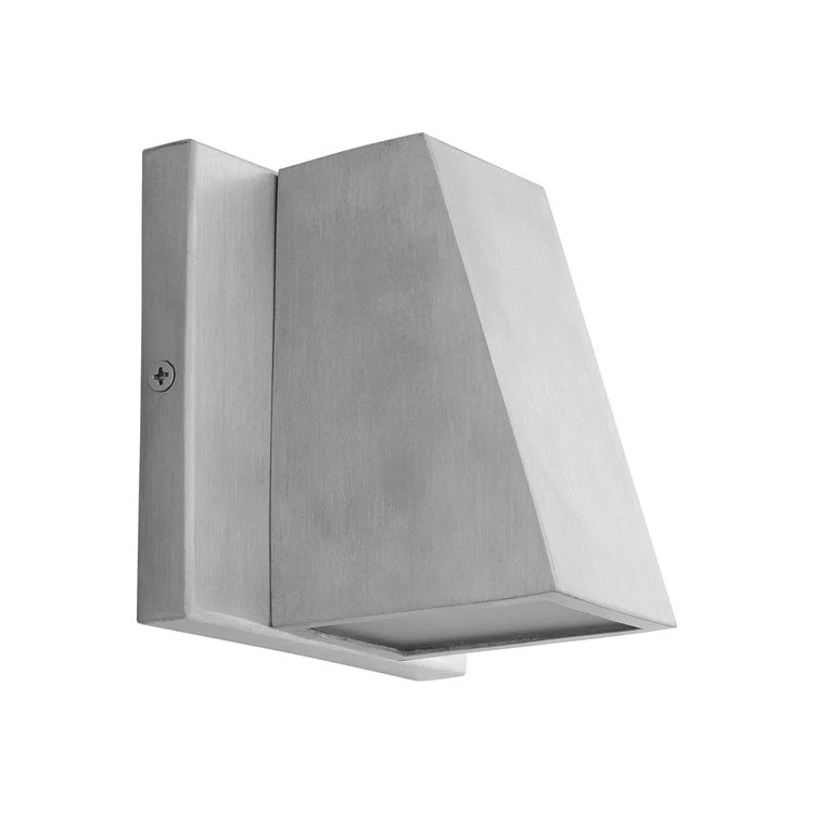 Recessed lights for sunrooms to blend with natural lightTitan Single-Light LED Outdoor Wall Sconce - Brushed Aluminum