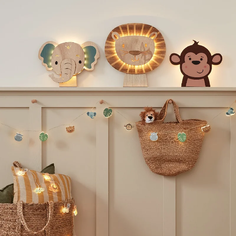 LED String Lights with Warm White GlowChildren's Safari Bedroom Lighting Bundle