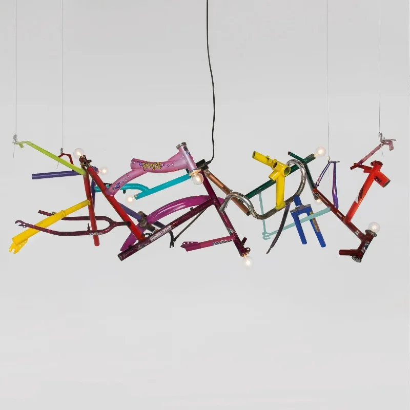 Bicycle Linear Chandelier