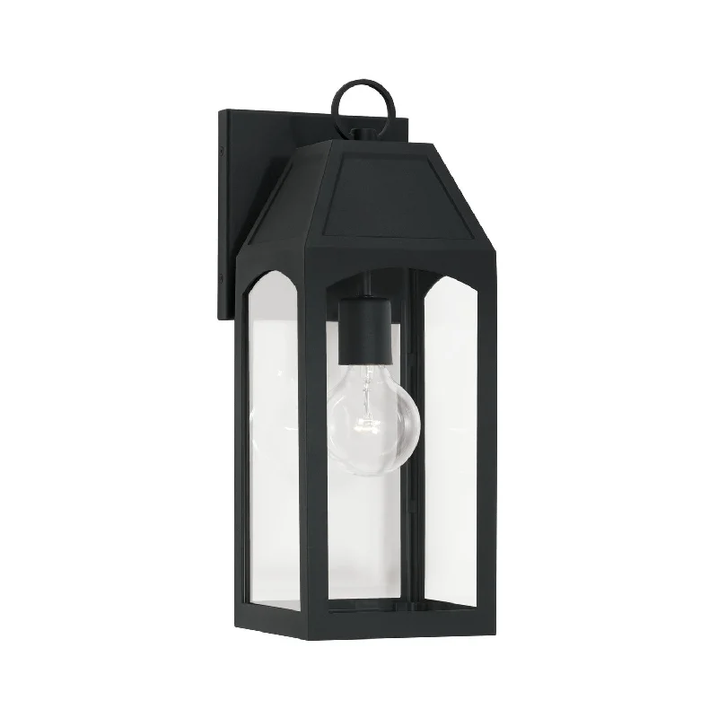 fabric wall lamps with a linen shade for a relaxed and breathable atmosphereBurton 1-Light Outdoor Wall Lantern in Black fabric wall lamps with a linen shade for a relaxed and breathable atmosphereBurton 1-Light Outdoor Wall Lantern in Black