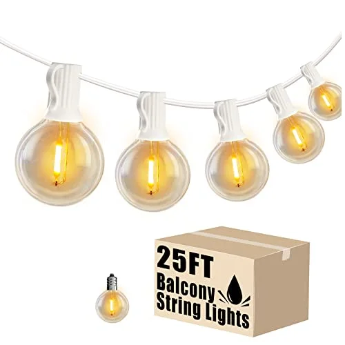 Retro Edison filament light bulbsDAYBETTER 25ft LED Outdoor String Lights, White String G40 Globe Porch Lights with Edison Bulbs, Connectable Outside Light for Backyard Patio Bistro Garden Retro Edison filament light bulbsDAYBETTER 25ft LED Outdoor String Lights, White String G40 Globe Porch Lights with Edison Bulbs, Connectable Outside Light for Backyard Patio Bistro Garden