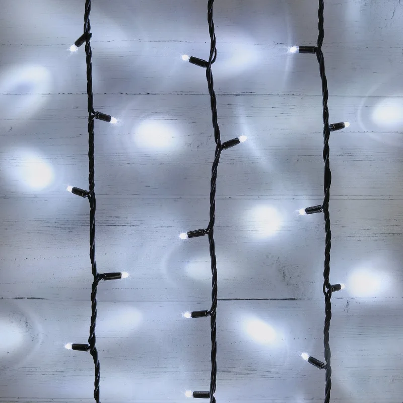 String Lights with Multicolored Bulbs for Festive OccasionsPlus Connect 85m 850 White Connectable Fairy Lights Black Cable String Lights with Multicolored Bulbs for Festive OccasionsPlus Connect 85m 850 White Connectable Fairy Lights Black Cable