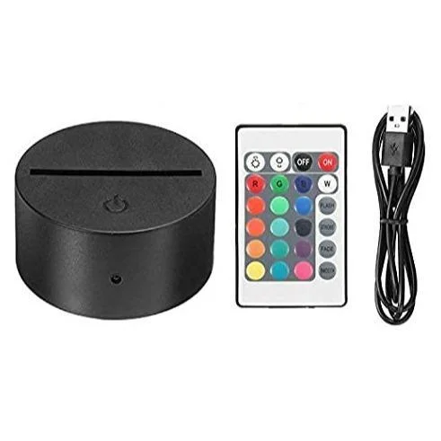 Salt Lamps for Office Stress ReductionMulti-colour RGB LED base for 3D lamps