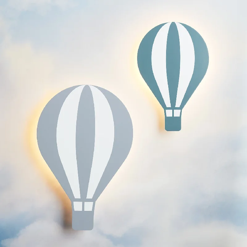 String Lights for Hotel Courtyard LightingHot Air Balloon Children's Wall Light Duo