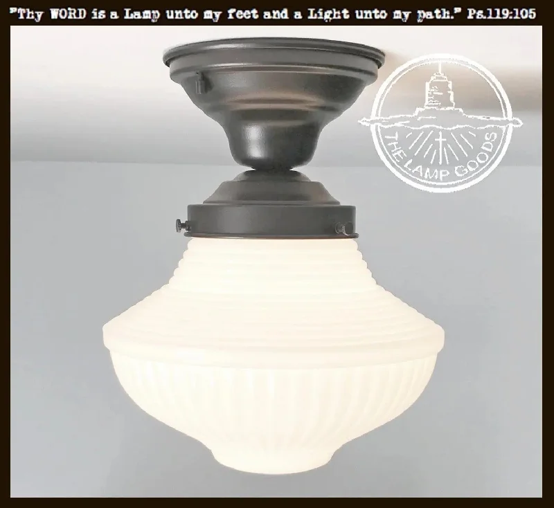 Dust - Resistant Industrial Lighting for Dirty WorkspacesTraditional Milk Glass CEILING LIGHT Fixture Dust - Resistant Industrial Lighting for Dirty WorkspacesTraditional Milk Glass CEILING LIGHT Fixture