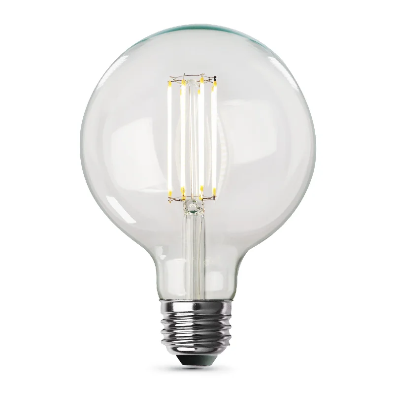 Soft white Edison light bulbs11W (100W Replacement) G40 E26 Dimmable Straight Filament Clear Glass Vintage Edison LED Light Bulb, Soft White Soft white Edison light bulbs11W (100W Replacement) G40 E26 Dimmable Straight Filament Clear Glass Vintage Edison LED Light Bulb, Soft White