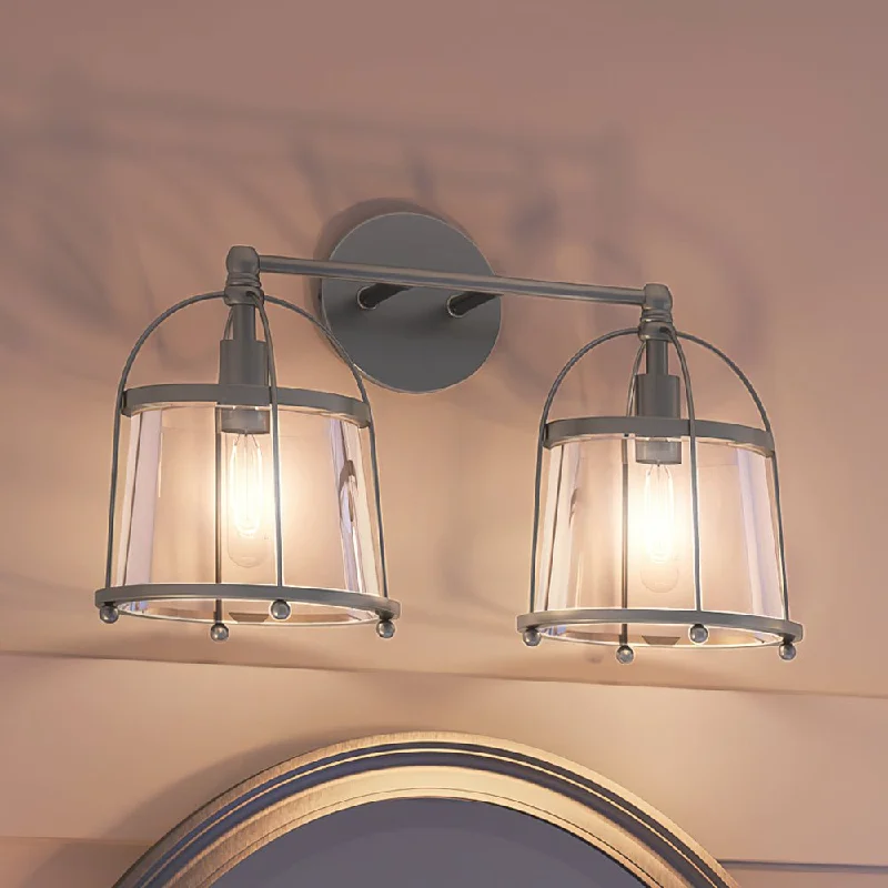 Color - Tunable Industrial Lighting for Special ApplicationsUEX2581 Colonial Bath Light 10''H x 17''W, Satin Nickel Finish, Flagstaff Collection Color - Tunable Industrial Lighting for Special ApplicationsUEX2581 Colonial Bath Light 10''H x 17''W, Satin Nickel Finish, Flagstaff Collection