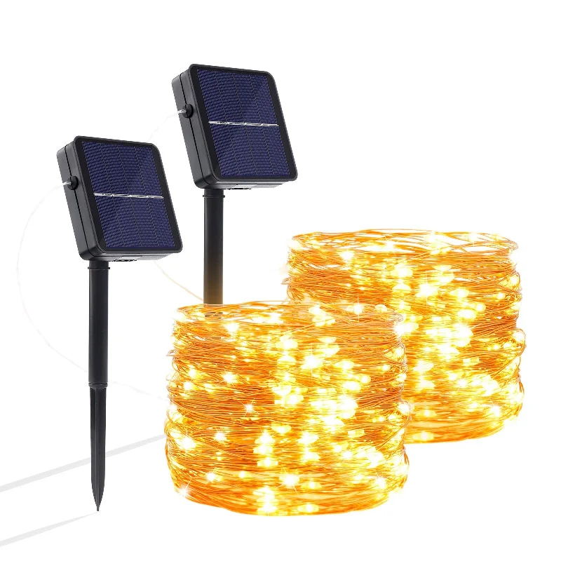 String Lights for Balcony DecorationSolar Fairy Lights Outdoor Decorative Warm White