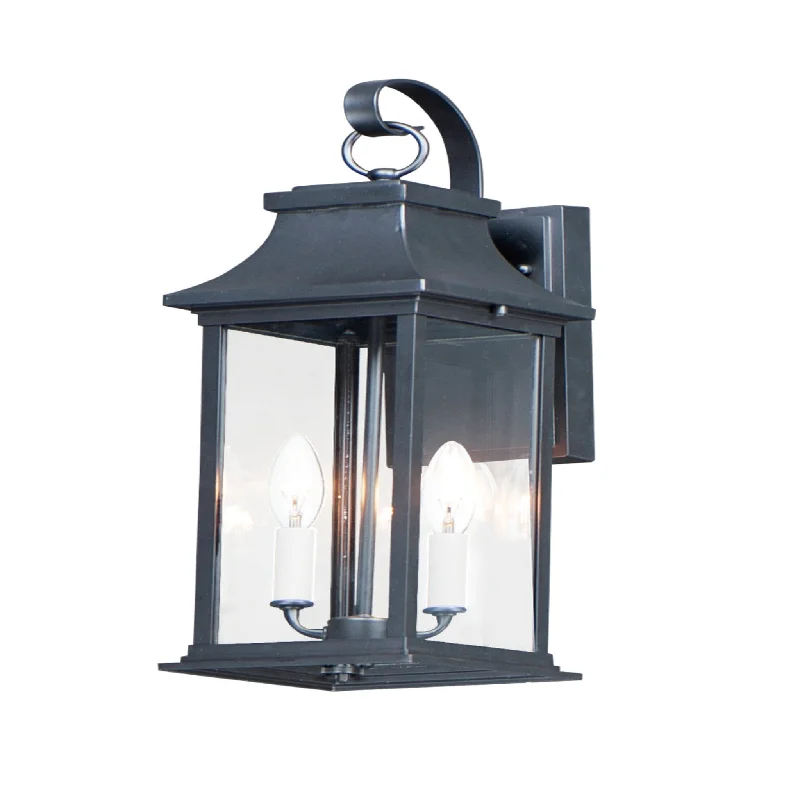 metal wall lamps with a matte black finish for a sleek and modern lookVicksburg 2-Light Medium Outdoor Wall Lantern metal wall lamps with a matte black finish for a sleek and modern lookVicksburg 2-Light Medium Outdoor Wall Lantern