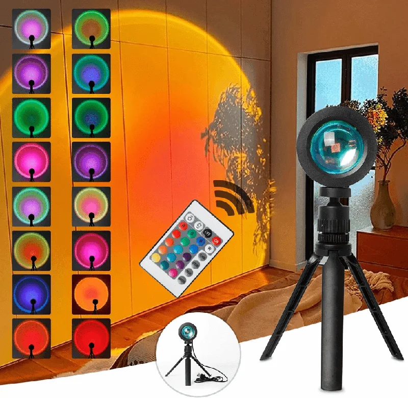 Lava Lamps for College Dorm Room DecorSunset Morphing Lamp Projector