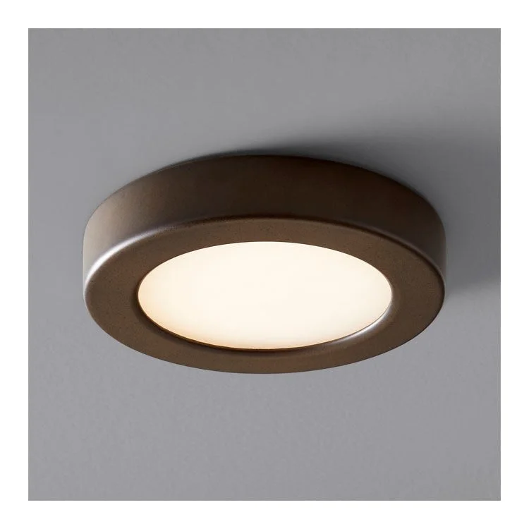 Recessed lights for barbershops to light up work areasElite Single-Light 5.5" LED Flush Mount Ceiling Fixture - Oiled Bronze Recessed lights for barbershops to light up work areasElite Single-Light 5.5" LED Flush Mount Ceiling Fixture - Oiled Bronze
