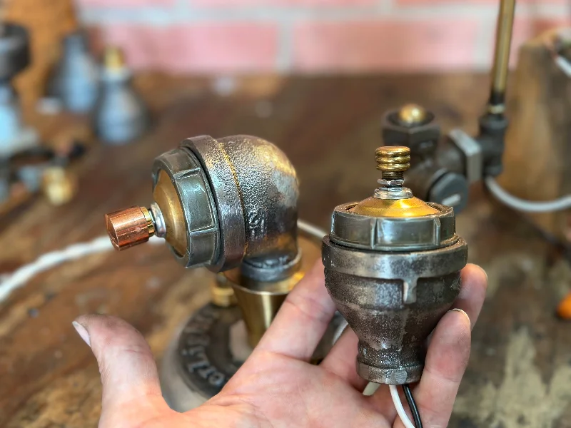 Industrial Lighting with High CRI (Color Rendering Index) for True Color PerceptionSteampunk Pipe Lamp Dimmer Module Industrial Lighting with High CRI (Color Rendering Index) for True Color PerceptionSteampunk Pipe Lamp Dimmer Module