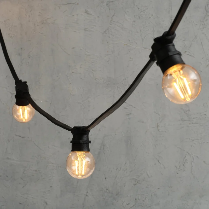 String Lights with Edison Bulbs for Rustic AmbiancePlus Connect 5m 10 Warm White Connectable Festoon Lights Clear Cap Black Cable String Lights with Edison Bulbs for Rustic AmbiancePlus Connect 5m 10 Warm White Connectable Festoon Lights Clear Cap Black Cable