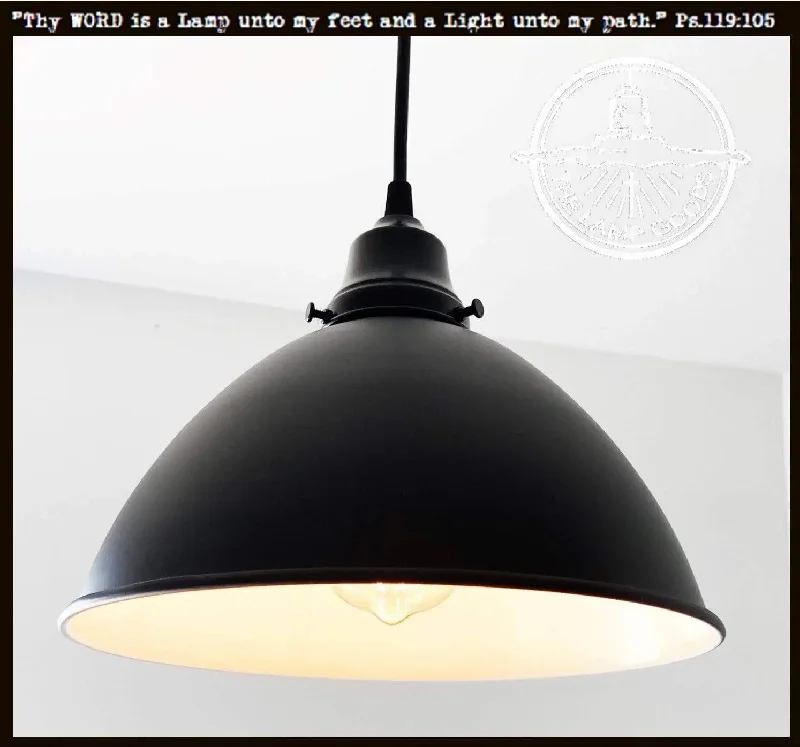 Dust - Resistant Industrial Lighting for Dirty WorkspacesLarge Black Enamel Farmhouse Pendant Light Dust - Resistant Industrial Lighting for Dirty WorkspacesLarge Black Enamel Farmhouse Pendant Light