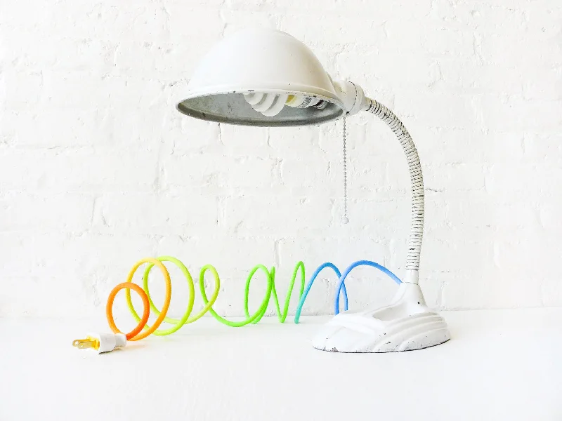 Lava Lamps for Italian Restaurants to Enhance the RomanceGooseneck Cast Iron Desk Lamp - Vintage Industrial Lighting - Citrus Ombre Color Cord Lava Lamps for Italian Restaurants to Enhance the RomanceGooseneck Cast Iron Desk Lamp - Vintage Industrial Lighting - Citrus Ombre Color Cord