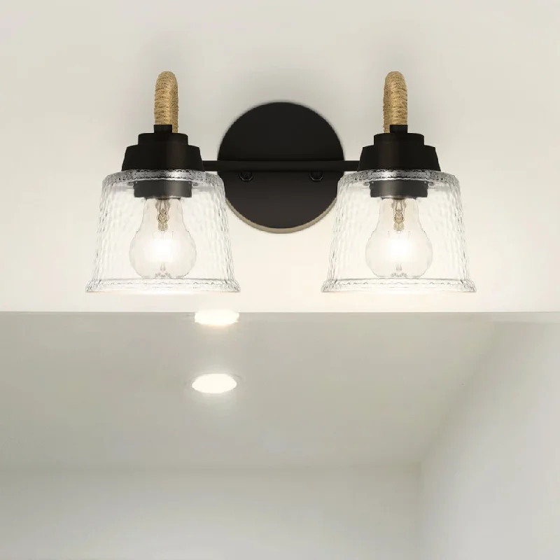 Industrial Lighting for Pharmaceutical ManufacturingUQL5880 Coastal Indoor Bath Light, 8.25''H x 14.5''W x 7.75''D, Matte Black Finish, Leyton Collection Industrial Lighting for Pharmaceutical ManufacturingUQL5880 Coastal Indoor Bath Light, 8.25''H x 14.5''W x 7.75''D, Matte Black Finish, Leyton Collection