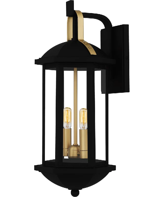 bohemian wall lamps with colorful glass for an eclectic hallwayCrestfield Medium 2-light Outdoor Wall Light Coastal Armour Aluminum Matte Black bohemian wall lamps with colorful glass for an eclectic hallwayCrestfield Medium 2-light Outdoor Wall Light Coastal Armour Aluminum Matte Black