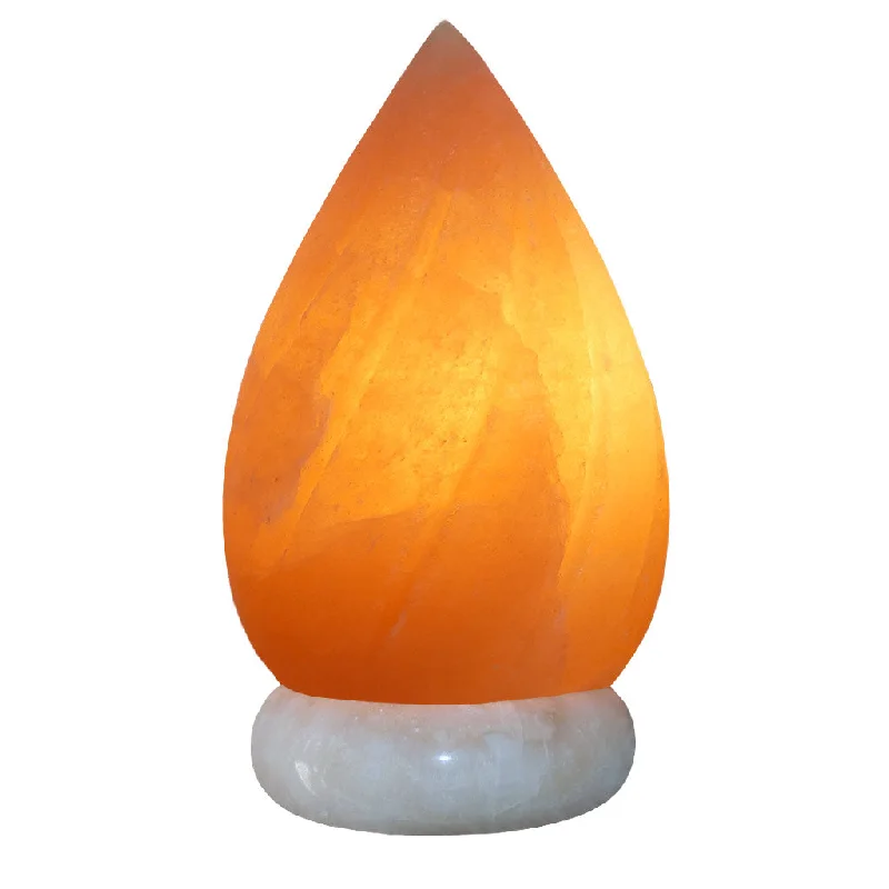Natural Himalayan Salt Lamps with Soft GlowCarved Flame Salt Lamps with Cord & Bulb - Hand Carved with Onyx Base Natural Himalayan Salt Lamps with Soft GlowCarved Flame Salt Lamps with Cord & Bulb - Hand Carved with Onyx Base
