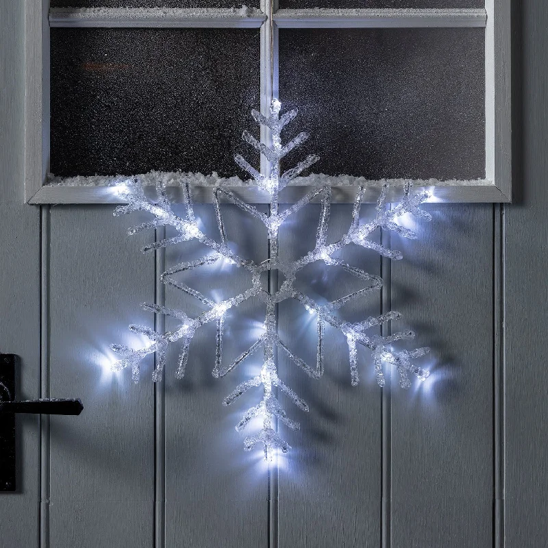 String Lights for Nursery Room Decor40cm Snowflake Outdoor Christmas Light