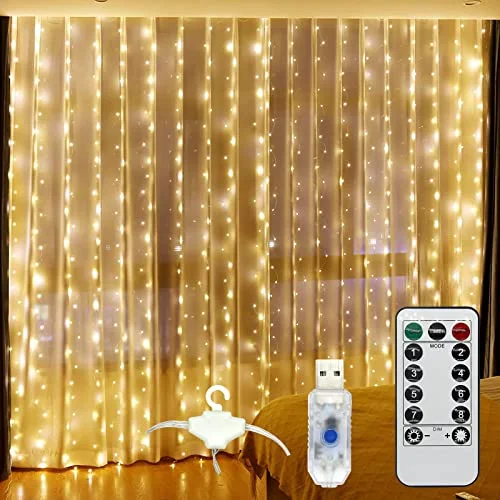 String Lights for Balcony DecorationDAYBETTER Curtain Fairy Lights, Curtain Lights for Bedroom, 300 LED Window Curtain String Light Wedding Party Home Garden Outdoor Indoor Wall Christmas Decorations(Warm White,2 Pack) String Lights for Balcony DecorationDAYBETTER Curtain Fairy Lights, Curtain Lights for Bedroom, 300 LED Window Curtain String Light Wedding Party Home Garden Outdoor Indoor Wall Christmas Decorations(Warm White,2 Pack)
