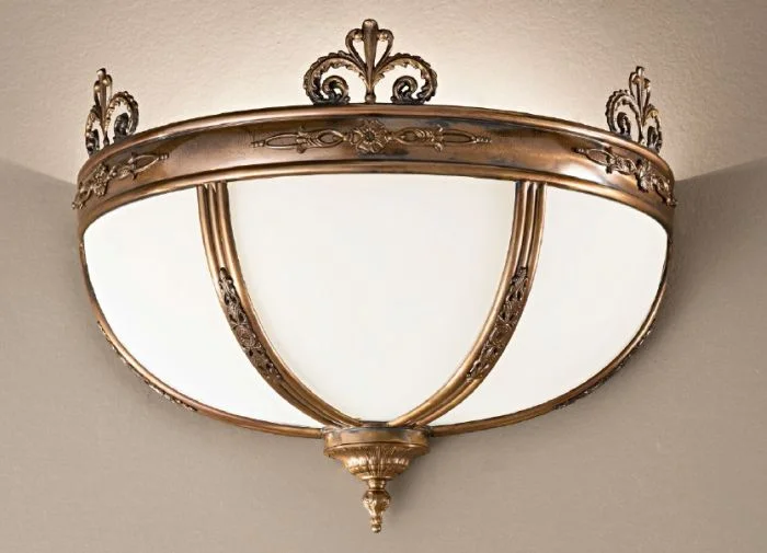 bohemian wall lamps with colorful glass for an eclectic hallwayAntique Bronze And White Satin Glass Wall Light