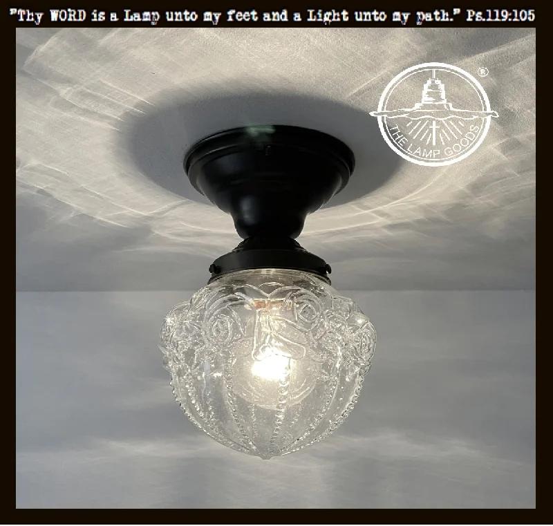 Explosion - Proof Industrial Lighting for Hazardous LocationsEmbossed Flush Mount Globe Antique Ceiling Light Glass Explosion - Proof Industrial Lighting for Hazardous LocationsEmbossed Flush Mount Globe Antique Ceiling Light Glass