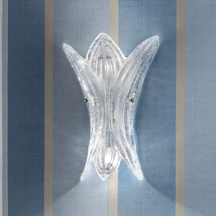 bohemian wall lamps with colorful glass for an eclectic hallwayGraniglia Crystal Wall Light, Cast By Hand In Italy