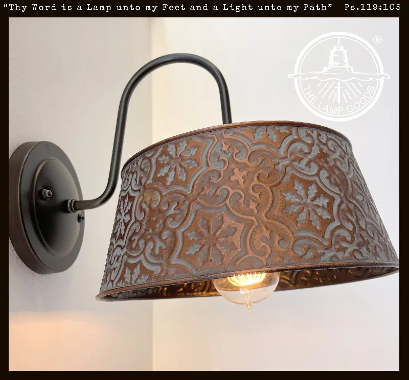 Industrial Lighting with High CRI (Color Rendering Index) for True Color PerceptionOrnate Copper Wall Sconce Light Fixture Industrial Lighting with High CRI (Color Rendering Index) for True Color PerceptionOrnate Copper Wall Sconce Light Fixture