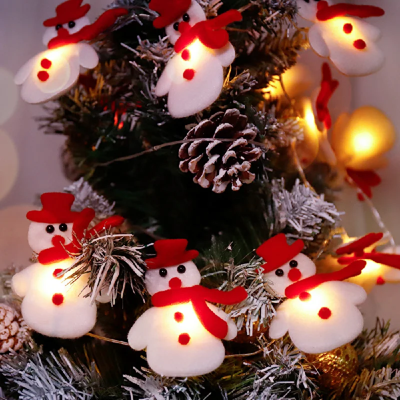String Lights for Seasonal Decorations (Spring, Fall, etc.)LED Christmas Snowman String Lights, for Holiday Party Decorations String Lights for Seasonal Decorations (Spring, Fall, etc.)LED Christmas Snowman String Lights, for Holiday Party Decorations