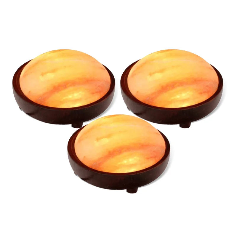 Battery - Operated Salt Lamps for Portable UsePink Salt Foot Dome Pack of 3 - Himalayan Pink Salt Foot Detox Lamp Battery - Operated Salt Lamps for Portable UsePink Salt Foot Dome Pack of 3 - Himalayan Pink Salt Foot Detox Lamp