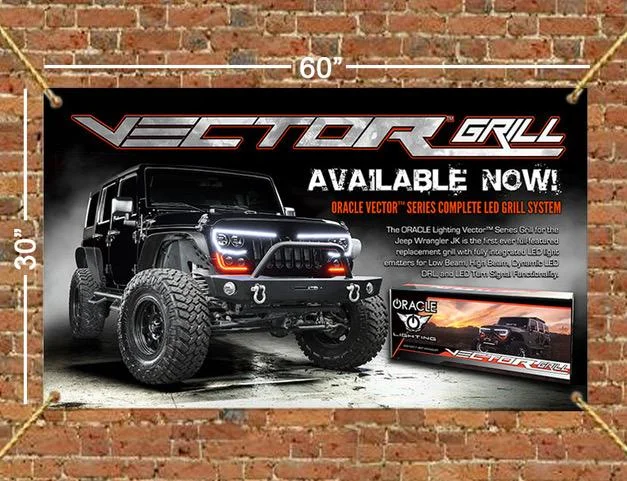 ORACLE Vector Grill 60” x 30” Banner