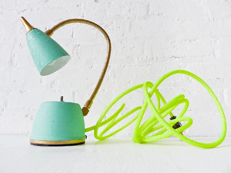 Lava Lamps for Pasta Restaurants to Enhance the Dining ExperienceSpring Fresh Mint Green Gooseneck Lamp w/ Neon Yellow Net Color Cord - Vintage Wall/Table Sconce Lava Lamps for Pasta Restaurants to Enhance the Dining ExperienceSpring Fresh Mint Green Gooseneck Lamp w/ Neon Yellow Net Color Cord - Vintage Wall/Table Sconce