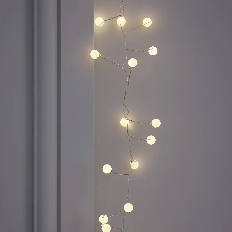 String Lights for Outdoor Dining AreasPearl Micro LED Battery Cluster Lights