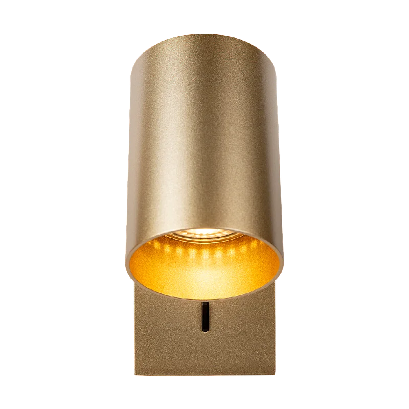rustic farmhouse wall lamps with wooden accents for cozy bedroomsWall light Nuo | gold - gold inside