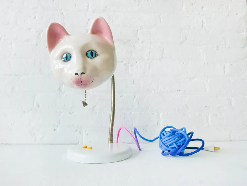 Retro Lava Lamps Inspired by 70s Decor StylesDinah's Delight Vintage Cat Head Lamp with Color Cloth Yarn Ball Cord Retro Lava Lamps Inspired by 70s Decor StylesDinah's Delight Vintage Cat Head Lamp with Color Cloth Yarn Ball Cord