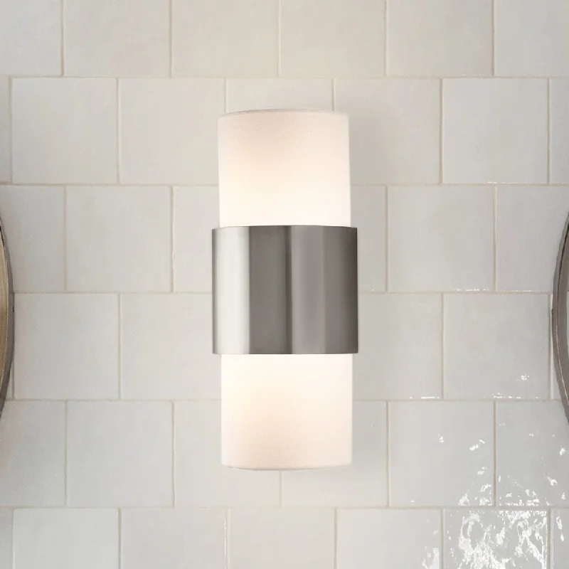 Adjustable Industrial Lighting for Flexible IlluminationUHP4862 Minimalist Indoor Wall Sconce, 17''H x 4-7/8"W x 7-7/8''D, Brushed Nickel Finish, Rochester Collection Adjustable Industrial Lighting for Flexible IlluminationUHP4862 Minimalist Indoor Wall Sconce, 17''H x 4-7/8"W x 7-7/8''D, Brushed Nickel Finish, Rochester Collection