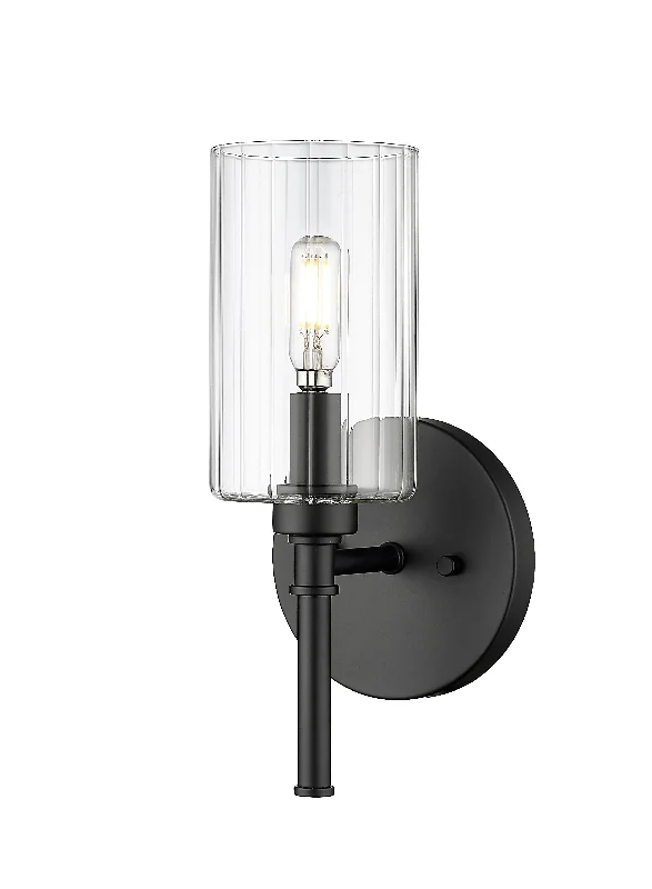 Low - Bay Industrial Lighting Fixtures for Small FactoriesChastine Wall Sconce - Matte Black - Clear Beveled Glass - 5.5in. Extension - E12 Candelabra Base Low - Bay Industrial Lighting Fixtures for Small FactoriesChastine Wall Sconce - Matte Black - Clear Beveled Glass - 5.5in. Extension - E12 Candelabra Base