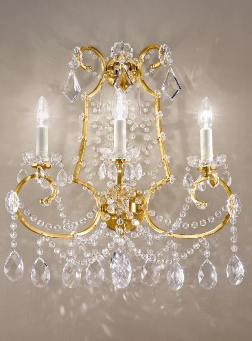 modern minimalist wall lamps for contemporary living roomsGold Wall Light With Bohemian Crystals
