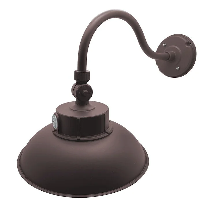 Frosted - lens recessed lights for a soft, diffused glowLED Gooseneck Barn Light, 6500 Lumen Max, Wattage and CCT Selectable, Integrated Photocell, 120-277V Frosted - lens recessed lights for a soft, diffused glowLED Gooseneck Barn Light, 6500 Lumen Max, Wattage and CCT Selectable, Integrated Photocell, 120-277V