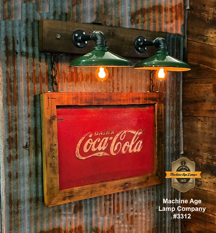 Explosion - Proof Industrial Lighting for Hazardous LocationsSteampunk Industrial Wall Sconce / Antique Coke Cola Sign / Lamp #3312 Explosion - Proof Industrial Lighting for Hazardous LocationsSteampunk Industrial Wall Sconce / Antique Coke Cola Sign / Lamp #3312