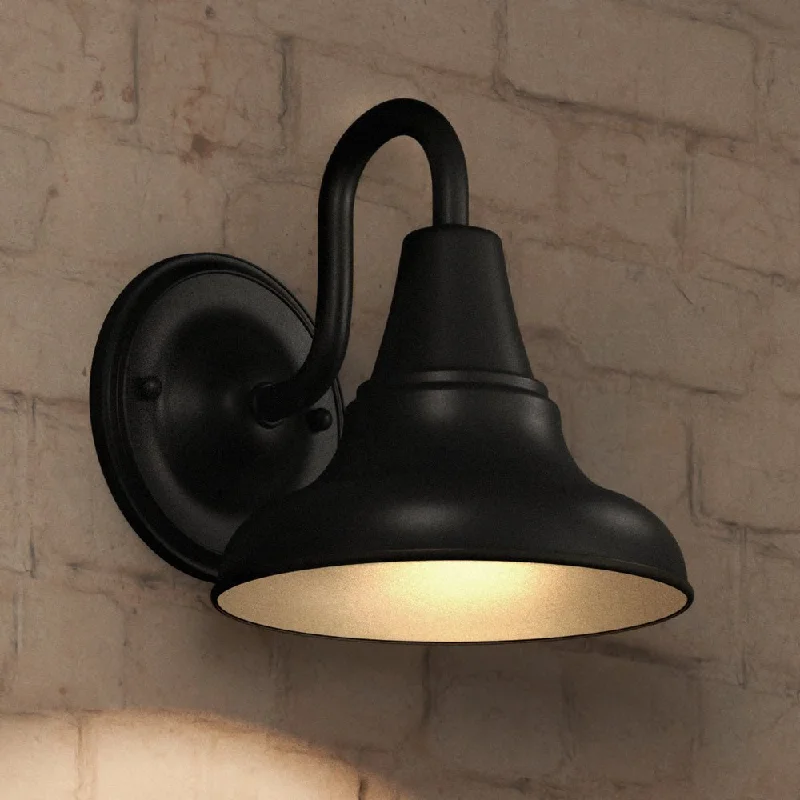 Energy - Efficient Industrial Lighting for Cost - SavingsUHP1362 Industrial Outdoor Wall Sconce 8.25''H x 8''W, Midnight Black Finish, Pittsburgh Collection Energy - Efficient Industrial Lighting for Cost - SavingsUHP1362 Industrial Outdoor Wall Sconce 8.25''H x 8''W, Midnight Black Finish, Pittsburgh Collection