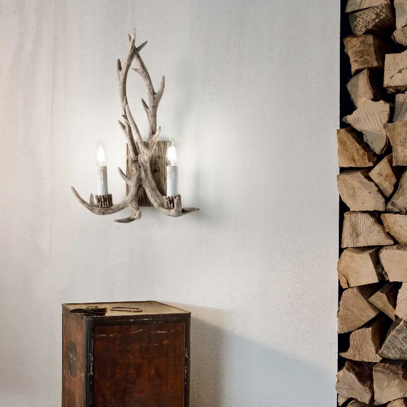 wood wall lamps with natural grain for a warm and organic feelRustic Metal Horn Wall Light wood wall lamps with natural grain for a warm and organic feelRustic Metal Horn Wall Light