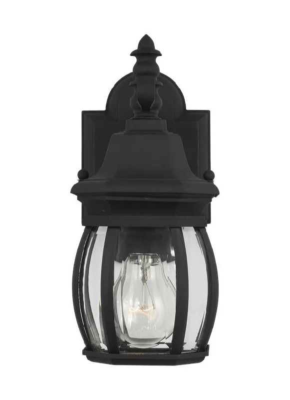 ceramic wall lamps with hand - painted designs for an artistic touchWynfield Collection - Small One Light Outdoor Wall Lantern | Finish: Black - 88203-12 ceramic wall lamps with hand - painted designs for an artistic touchWynfield Collection - Small One Light Outdoor Wall Lantern | Finish: Black - 88203-12