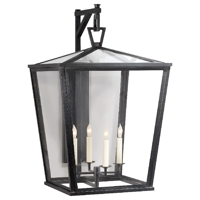 fabric wall lamps with a linen shade for a relaxed and breathable atmosphereDarlana 4-Light Wall Lantern fabric wall lamps with a linen shade for a relaxed and breathable atmosphereDarlana 4-Light Wall Lantern