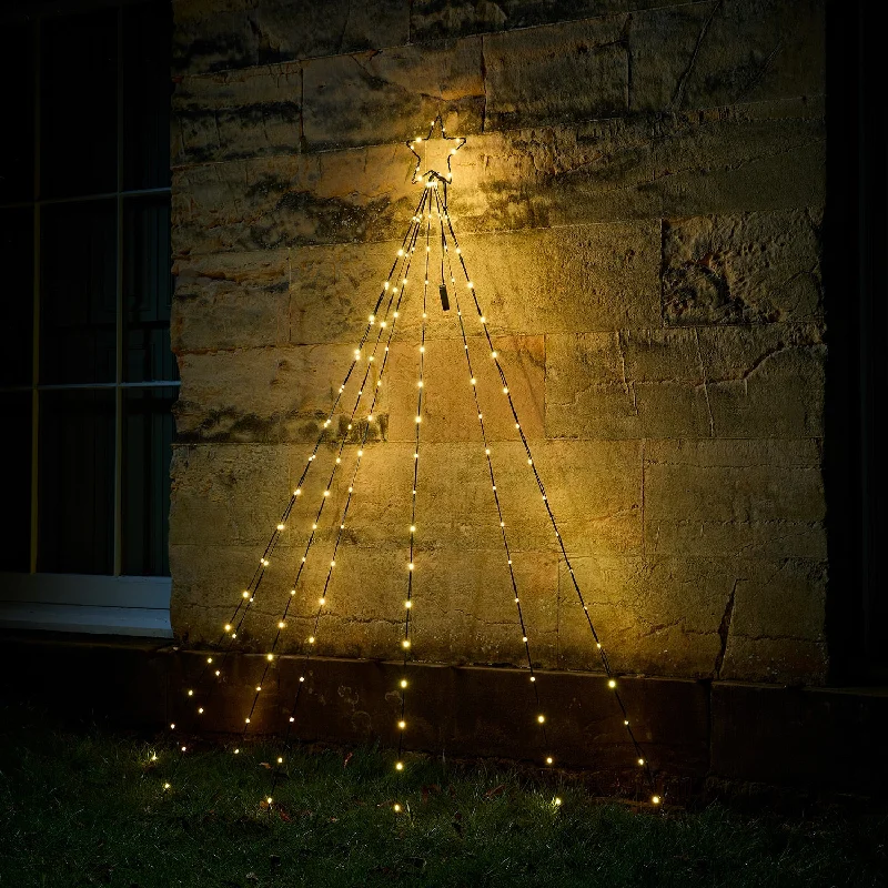 Solar - Powered String Lights for Energy - Saving Backyards2m LED Colour Select Micro Light Wall Hanging Tree