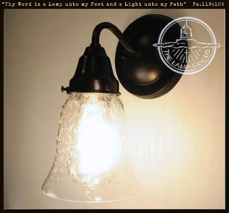 Industrial Lighting with High CRI (Color Rendering Index) for True Color PerceptionSeeded Glass Wall SCONCE Light Industrial Lighting with High CRI (Color Rendering Index) for True Color PerceptionSeeded Glass Wall SCONCE Light