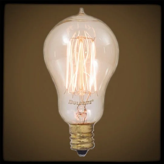 Soft white Edison light bulbsVintage Nostalgic A15 Edison Style 25 watt - 3.75 in. Length