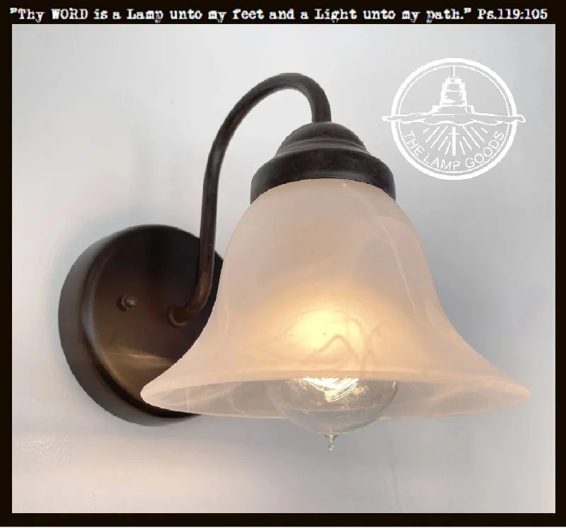 Energy - Efficient Industrial Lighting for Cost - SavingsFrosted Milk Glass Wall Light