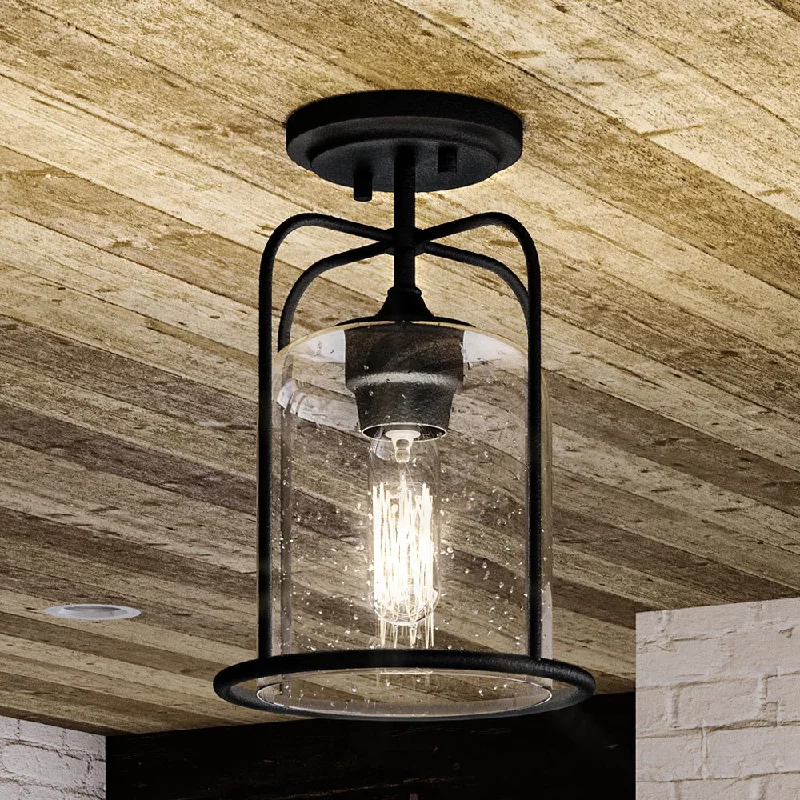 Industrial Exit Sign Lighting for Quick EvacuationUHP1305 Farmhouse Outdoor Ceiling Light 11.625''H x 8.5''W, Midnight Black Finish, Henderson Collection Industrial Exit Sign Lighting for Quick EvacuationUHP1305 Farmhouse Outdoor Ceiling Light 11.625''H x 8.5''W, Midnight Black Finish, Henderson Collection
